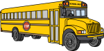 School Bus freehand drawings
