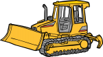 Caterpillar Tractor freehand drawings